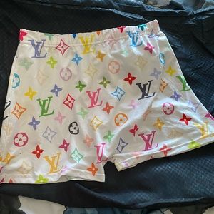 Louis Vuitton white pj shorts